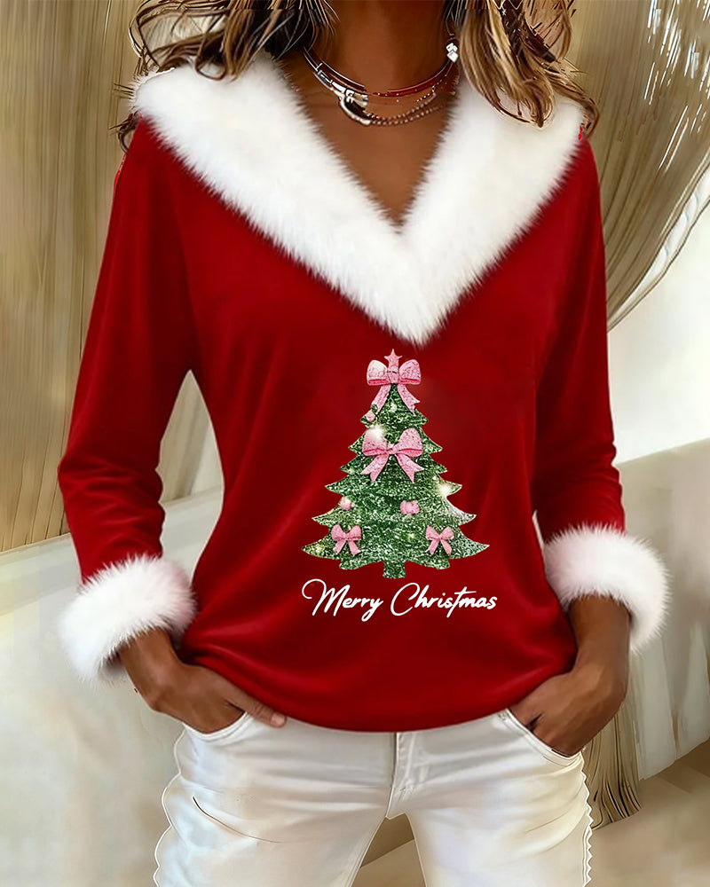 XMas - Festive Faux Fur Top