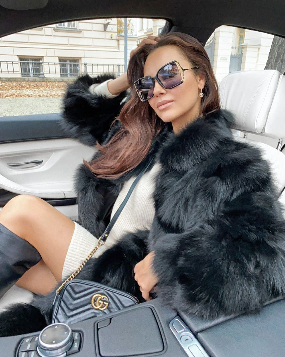 Dawn - Long Fox Faux Coat