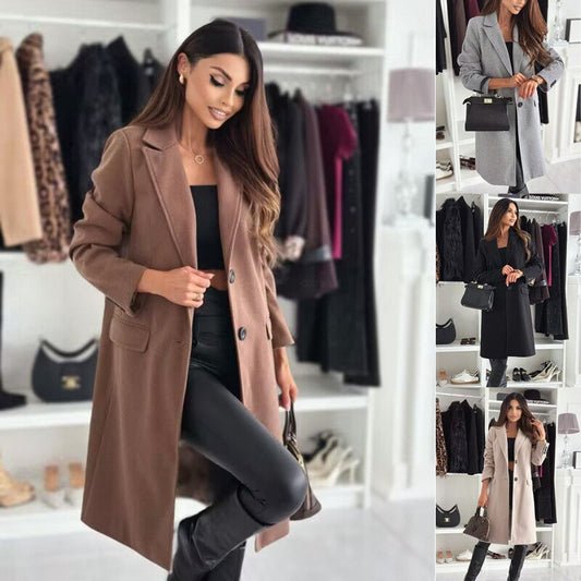 Evelyn - Single-Breasted Tweed Coat