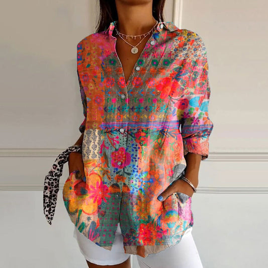 Calista - Elegant Floral Blouse