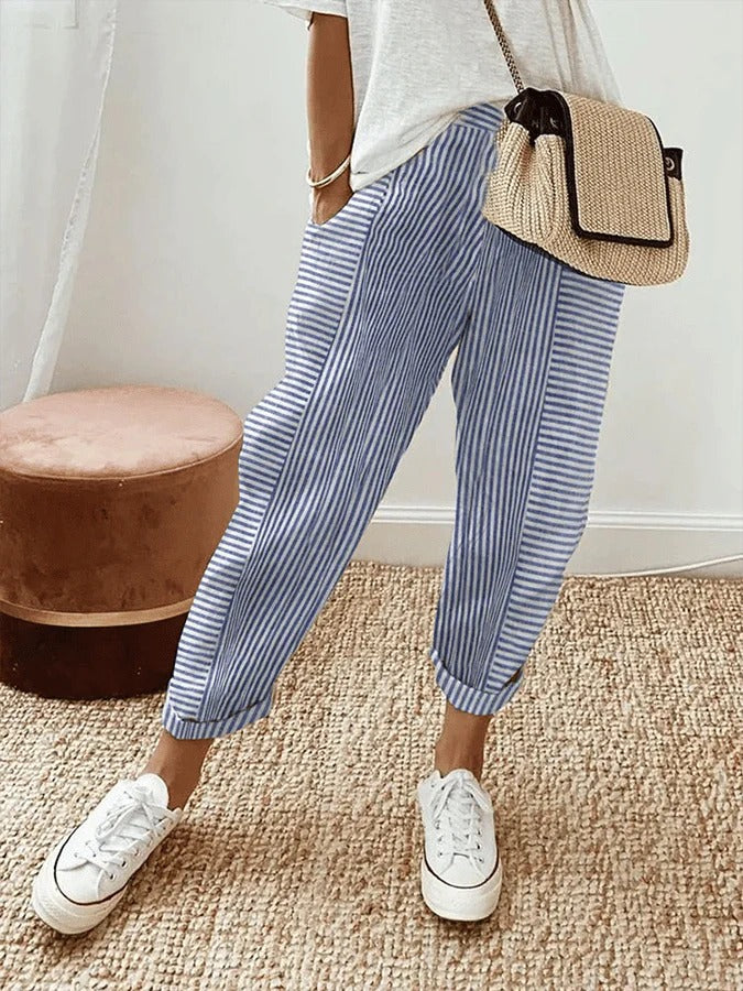 Tildy - Relaxed Striped Pants