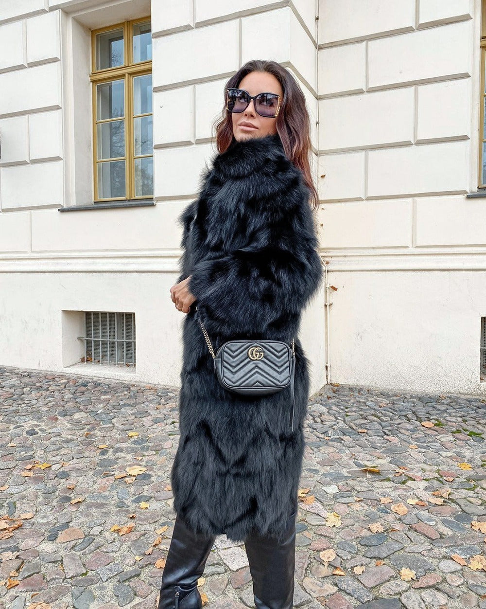 Dawn - Long Fox Faux Coat