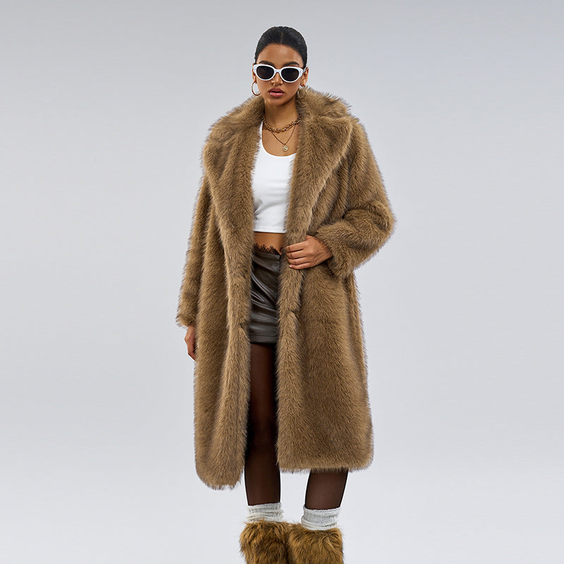 Harper - Faux Fur Long Coat