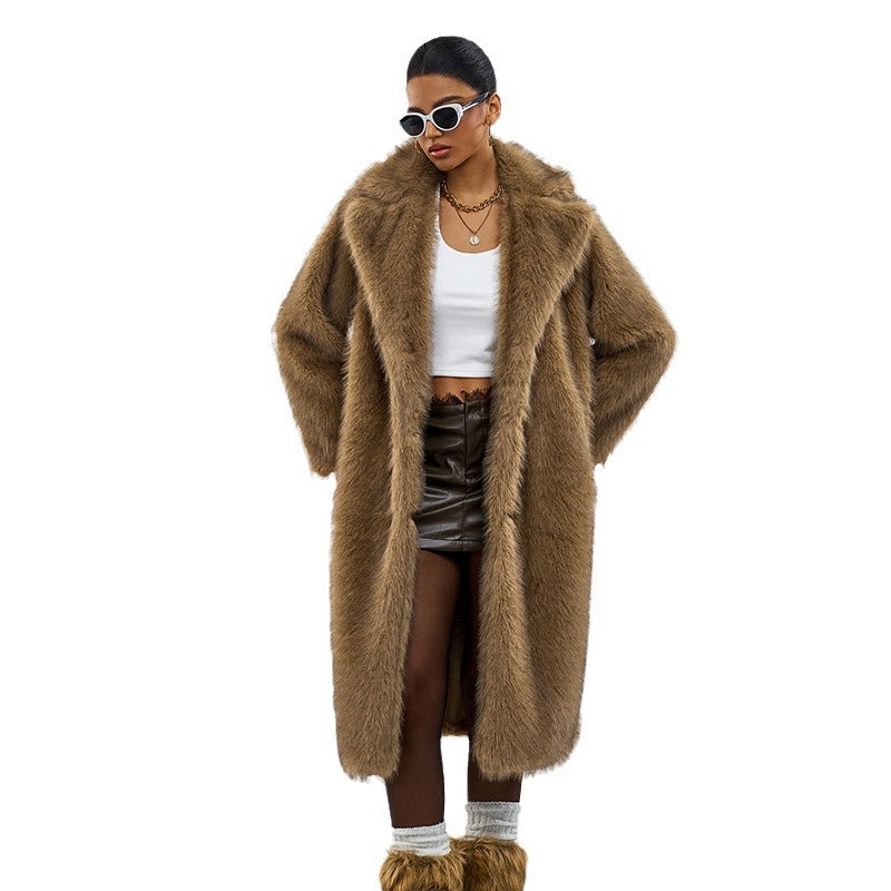 Harper - Faux Fur Long Coat
