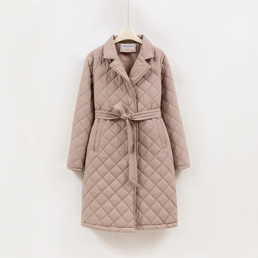 Gabriella - Lace-Up Cotton Coat