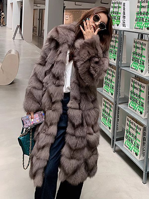 Dawn - Long Fox Faux Coat